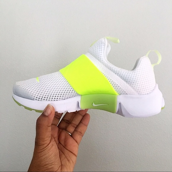 Nike White and Neon Yellow Athletic Shoes - Picture 5 of 7